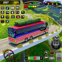 permainan mengemudi bus kota Screen Shot 0