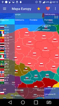 Mappa dell'Europa Screen Shot 0