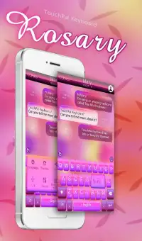Pink Rosa Keyboard Theme Screen Shot 0
