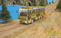 Army Camouflage Bus Driving 3D 2018 Screen Shot 4