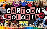 Coloring Famous Cartoons Characters Screen Shot 0