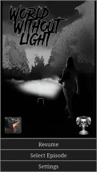 World Without Light: Horror Text Adventure Screen Shot 0