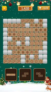 Christmas Block Puzzle Games - Clash of Bricks Screen Shot 4
