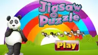 Panda Puzzle Games Free - Kids Screen Shot 1