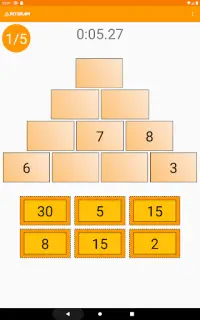 pyramides numériques - puzzle mathématique Screen Shot 18