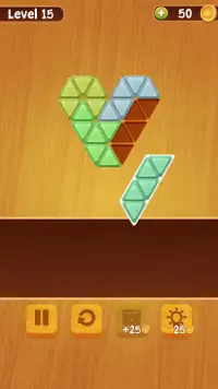 Block Puzzle Triangle Wood - Classic free puzzle Screen Shot 0
