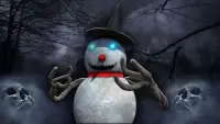 Scary Snowman Scream Town: Kinh dị sống sót băng Screen Shot 0