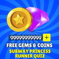 Free Gems and Coins Quiz Subway Princess Runner