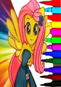 Equestria girls coloring Pages Screen Shot 0