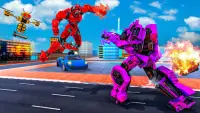 عسل النحل لعبة روبوت سيارة: روبوت التحول 3D Screen Shot 6