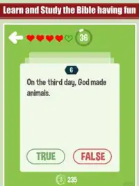 Bible True Or False Quiz Screen Shot 1