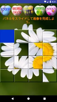 Sliding Puzzle 花のスライドパズル Screen Shot 4