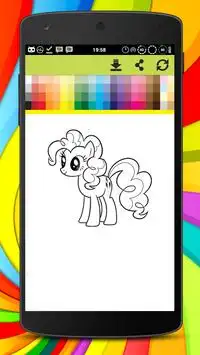Little Pony Coloring Pages Screen Shot 5