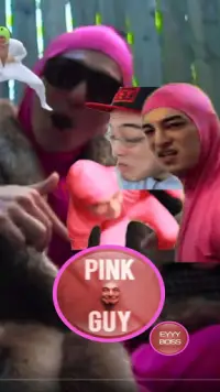 Pink Guy Button Screen Shot 1