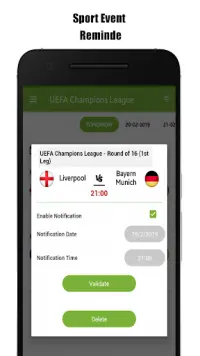 Live Sports TV Guide - Free TV Channels Frequency Screen Shot 2