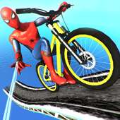 BMX Superhero Bicycle Stunts