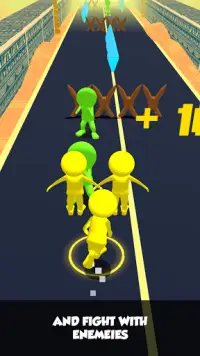 Crazy Clash 3d - Join to the Crowd, Run & fight Screen Shot 2