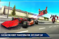 Ramp Car Robot Transforming Game:Jeux de Robot Car Screen Shot 0