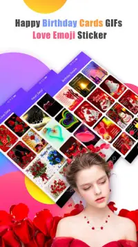 Happy Birthday GIFs & Love Roses Sticker Screen Shot 3