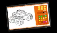 Painting Cars: Transportation Coloring Book Screen Shot 2