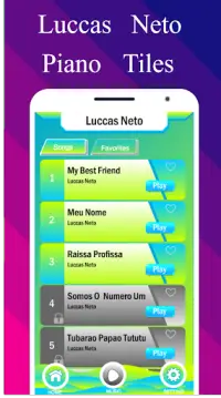 Luccas Neto 🎹 Piano Tiles Screen Shot 1