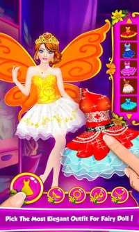 Fairy Doll - Fashion Salon Makeup Dress up Game Screen Shot 6