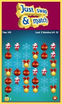 Christmas Match 3 Puzzle Game Screen Shot 0