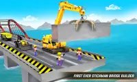 ciudad stickman simulador de construcción puentes Screen Shot 0