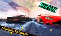 Water surfing floating car-hover car surfing games Screen Shot 1