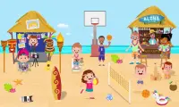 finge jugar vacaciones verano fiesta en la playa Screen Shot 3