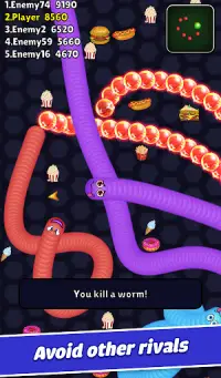Worm io: Slither Snake Arena Screen Shot 3