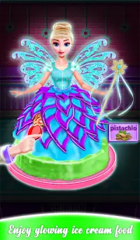 ¡Brilla en The Dark Ice Cream Fairy Cake! Muñecas Screen Shot 17