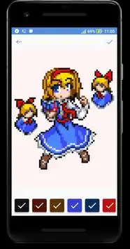 Anime & Manga Color by Number - Cute Pixel Art Screen Shot 5