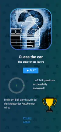 Guess the car, the car quiz Screen Shot 0