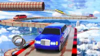 Fast Car Racing Stunt Master: Limo Downhill Action Screen Shot 1
