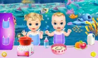 Mermaid Mommy Newborn Twins Screen Shot 6