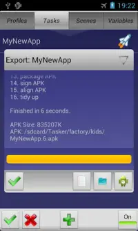 Tasker App Factory Screen Shot 3