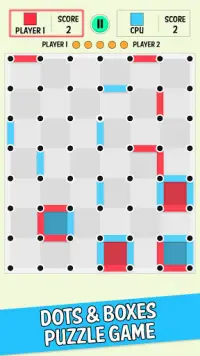 Dots and Boxes Brettspiel. Screen Shot 4