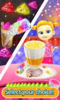 Rainbow Glitter Milkshake Maker: Moda Alimentos Screen Shot 1