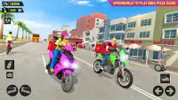 Pizza Delivery: Girl & Boy Bike Game Screen Shot 8