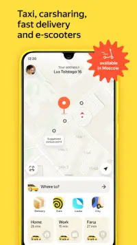 Yandex Go — taxi and delivery Screen Shot 0
