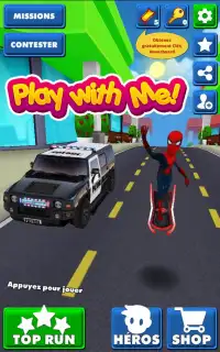 Subway Hero Surfers: Spiderman, Batman & Avengers Screen Shot 0