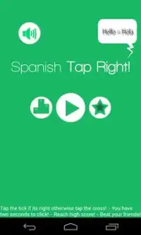 Spanish Tap Right (juego) Screen Shot 0