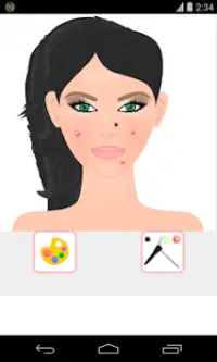 face cleaning and makeup game Screen Shot 2