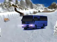 Offroad Snow Hill Bus Drive 3D Screen Shot 1