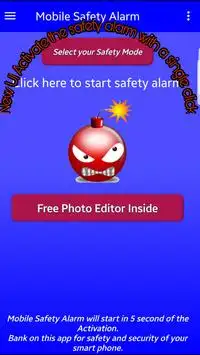 Mobile Safety Alarm Screen Shot 0