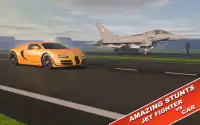 طائرة طائرة مقابل سيارة 3D: اليورو ميل سباق ألعاب Screen Shot 0