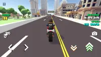 Blocky Moto Racing - motos Screen Shot 0