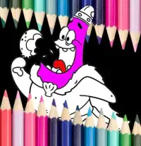 Coloring Sponge Happy Cheerful Screen Shot 0