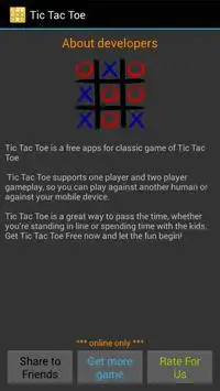 Tic Tac Toe Screen Shot 2